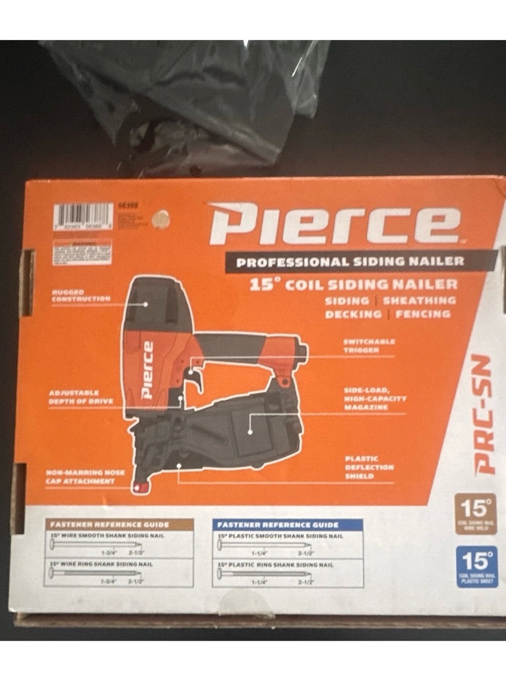 15" Coil Siding Nailer - Orange